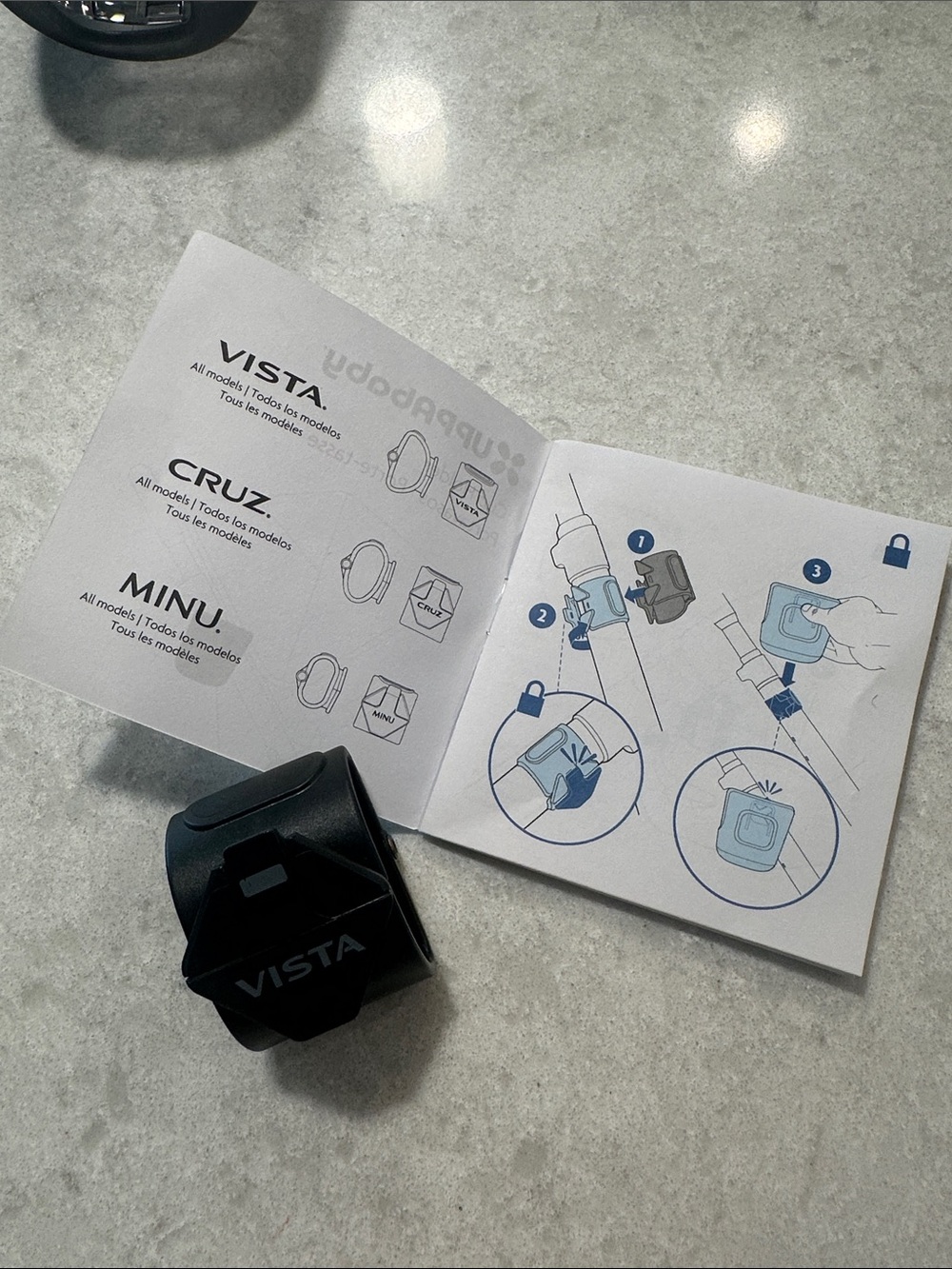 Vista Black VR/AR cup holder Mount replacement part